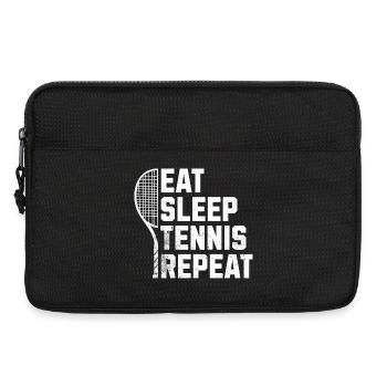 Tennis Manger dormir tennis répéter Pull Sweat à capuche - Sacoche pour ordinateur portable 13 pouces - noir - Devant