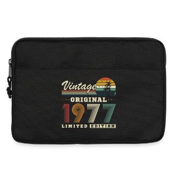 Original 1977 Vintage Retro Geburtstagsgeschenk - Laptoptasche 13" - Schwarz - Vorne