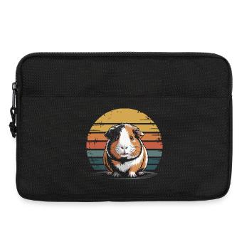 Meerschweinchen, süß - Laptoptasche 13" - Schwarz - Vorne