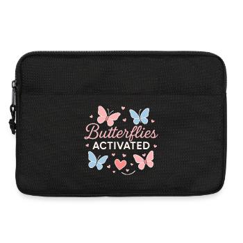 Papillons Activé Love Design - Sacoche pour ordinateur portable 13 pouces - noir - Devant