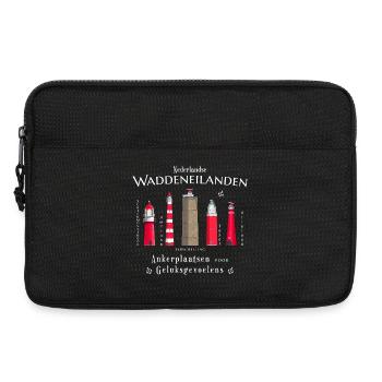 Waddeneilanden Leuchttürme Westfriesische Inseln - Laptoptasche 13" - Schwarz - Vorne