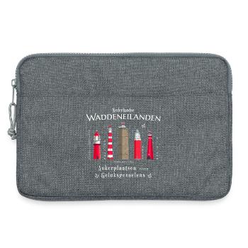 Phares des Waddeneilanden Îles de la Frise occidentale - Sacoche pour ordinateur portable 13 pouces - gris chiné - Devant