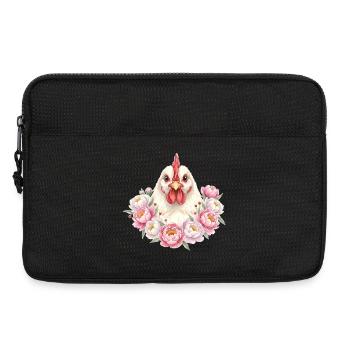 White Chicken - Laptop bag 13" - black - Front
