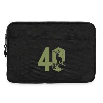 Hunter 40th Birthday Hunting 40 Years Number Deer - Laptop bag 13" - black - Front