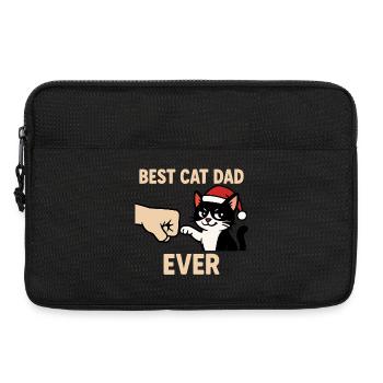Christmas Gift for Cats Dad's Best Cat Dad - Laptop bag 13" - black - Front
