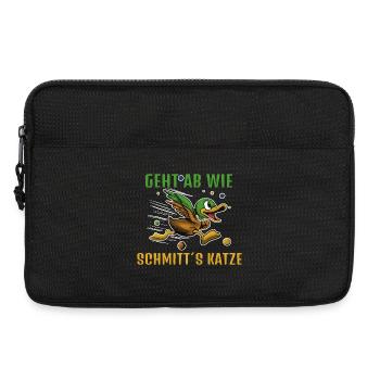 Geht Ab Wie Schmitts Katze Ente - Laptoptasche 13" - Schwarz - Vorne