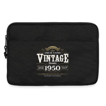 75ème Anniversaire Vintage Novembre Millésime Années 1950 - Sacoche pour ordinateur portable 13 pouces - noir - Devant