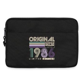 Original 1986 Vintage Retro Birthday Gift - Laptop bag 13" - black - Front
