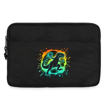 Handballer T-Rex Grafik Kinder Teenager Lustig - Laptoptasche 13" - Schwarz - Vorne
