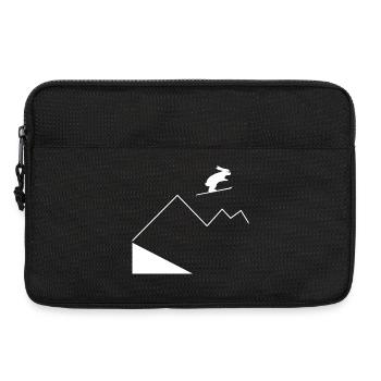 Hare Mountain Jumping - Laptop bag 13" - black - Front