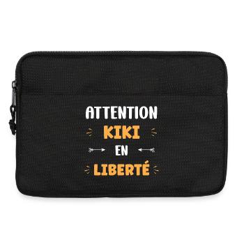 Achtung Kiki in der Freiheit - Laptoptasche 13" - Schwarz - Vorne