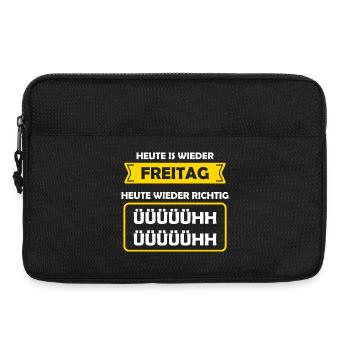 Aujourd’hui est encore vendredi Aujourd’hui encore Richtig Ühh - Sacoche pour ordinateur portable 13 pouces - noir - Devant