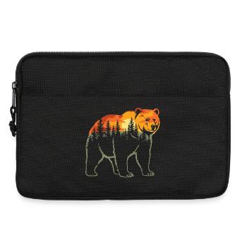 Ours, Forêt, Nature, Nature sauvage, Extérieur, Animal - Sacoche pour ordinateur portable 13 pouces - noir - Devant