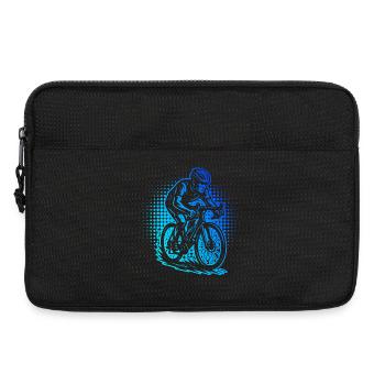Attention road bike fans, simple statement - Laptop bag 13" - black - Front