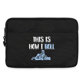 This Is How I Roll Go Kart Racing Art - Laptoptasche 13" - Schwarz - Vorne