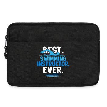 Schwimmlehrer Best Swimming Instructor Ever - Laptoptasche 13" - Schwarz - Vorne