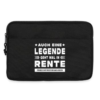 Rentner Ruhestand Geschenkidee - Laptoptasche 13" - Schwarz - Vorne