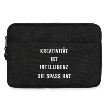 La créativité, c’est l’intelligence qui s’amuse – Stateme - Sacoche pour ordinateur portable 13 pouces - noir - Devant