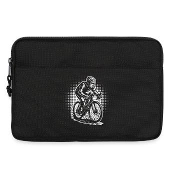 Roadbike Illustration für Rennrad - Laptoptasche 13" - Schwarz - Vorne