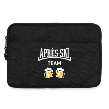 Après-Ski Team (Bier Apres Ski Konkav / NEG 2C) - Laptoptasche 13" - Schwarz - Vorne