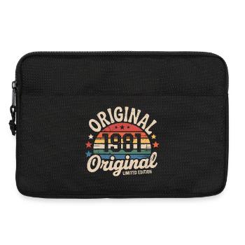 1981 Vintage Édition limitée Cadeau 1981 - Sacoche pour ordinateur portable 13 pouces - noir - Devant