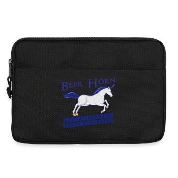 Beer Horn - Bier Einhorn wahre Fabelwesen  - Laptoptasche 13" - Schwarz - Vorne