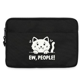 Beurk, les gens ! - Sacoche pour ordinateur portable 13 pouces - noir - Devant