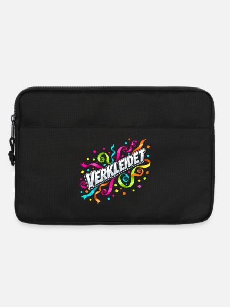 Verkleidet Konfetti Luftschlangen Karneval  - Laptoptasche 13" - Schwarz