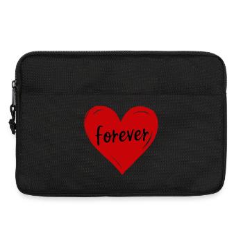 Valentinstag rotes Herz rot Geschenk Valentinstag - Laptoptasche 13" - Schwarz - Vorne