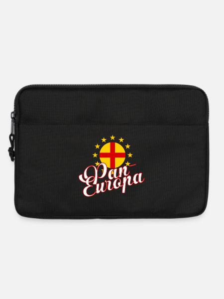 Pan-Europa Retro Script - Laptop bag 13" - black