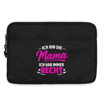 Ich bin die Mama – immer Recht - Laptoptasche 13" - Schwarz - Vorne