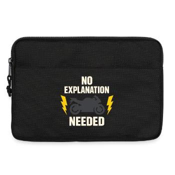 Warum Wir Motorrad Fahren, - Laptoptasche 13" - Schwarz - Vorne