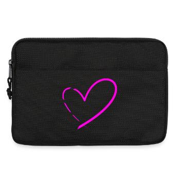 Herz Herzen - Laptoptasche 13" - Schwarz - Vorne