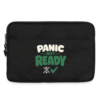 Calmness beats panic, lifestyle, - Laptop bag 13" - black - Front