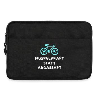 Bike Courier Road Bike Cool Sayings Quotes Humor - Laptop bag 13" - black - Front