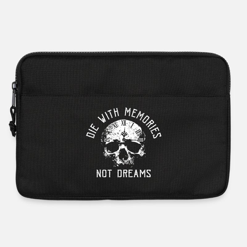 Skull Die with Memories Not Dreams - Laptoptasche 13" - Schwarz
