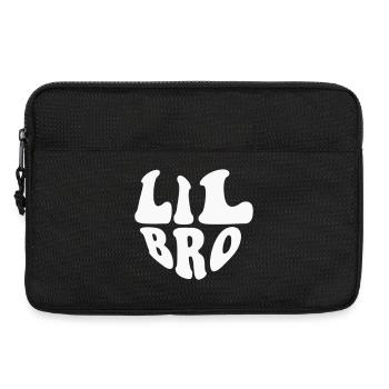 Logo du cœur de petit frère - Couleur personnalisable - Sacoche pour ordinateur portable 13 pouces - noir - Devant