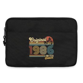 1986 Jahrgang Vintage 40 Geburtstag Geschenk Retro - Laptoptasche 13" - Schwarz - Vorne