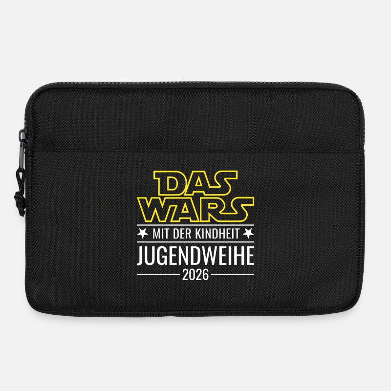 Jugendweihe 2026 Das wars mit der Kindheit - Laptoptasche 13" - Schwarz