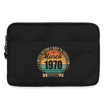 Vintage 1970 Mars 1970 - Sacoche pour ordinateur portable 13 pouces - noir - Devant