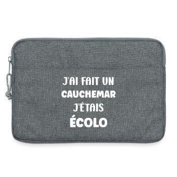 J’ai Fait Mon Cauchemar Écolo - Sacoche pour ordinateur portable 13 pouces - gris chiné - Devant