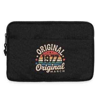 Birthday March 1977 Limited Edition Retro March - Laptop bag 13" - black - Front