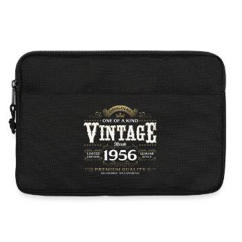 70ème anniversaire cadeau mari Vintage mars 1956 - Sacoche pour ordinateur portable 13 pouces - noir - Devant