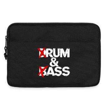 Drum & Bass / Musique du groupe Drum & Ass Drummer - Sacoche pour ordinateur portable 13 pouces - noir - Devant
