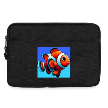 Poisson-clown - Sacoche pour ordinateur portable 13 pouces - noir - Devant