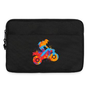 Quad 4 Wheeler Kids Men Boys ATV - Laptop bag 13" - black - Front