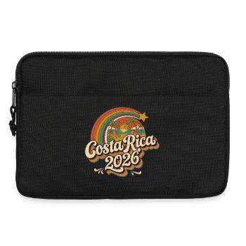 Costa Rica 2026 Retro Sunset - Laptop bag 13" - black - Front