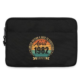 Vintage-Retro-Geburtstagsgeschenk aus dem April 1982 - Laptoptasche 13" - Schwarz - Vorne