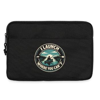 Start out of reach | Kayak Fishing - Laptop bag 13" - black - Front