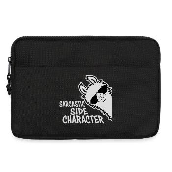 Lama Alpaka Sarcastic Side Character Sarkastisch - Laptoptasche 13" - Schwarz - Vorne